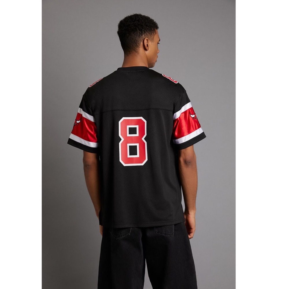 MENS NBA CHICAGO BULLS PATCH JERSEY TEE - Picture 6 of 9